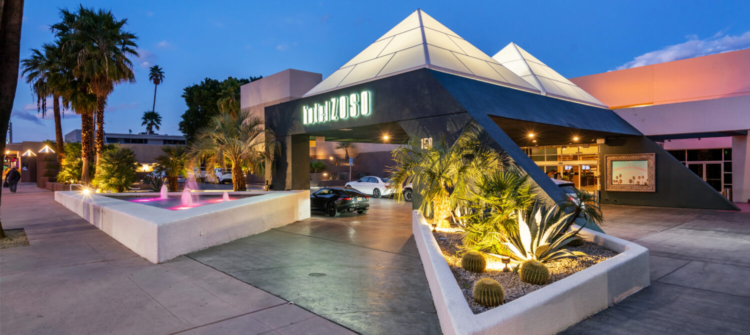 Hotel Exterior at Dusk